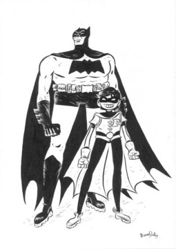 Batman & Robin sketch by Bruno Seelig