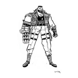 Barret sketch by Bruno Seelig