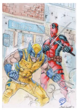 Deadpool & Wolverine illo by Alexandre Nascimento