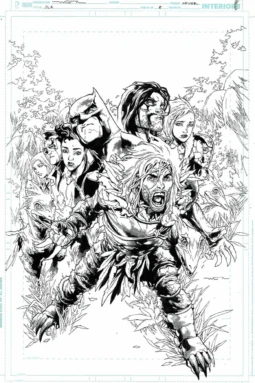 Justice League of America #08 cover by Felipe Watanabe