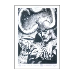 Loki Sketch Card by Carlos Reno