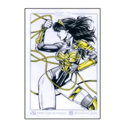 Yara Flor sketch card by Carlos Reno
