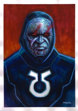 Darkseid bust sample by Rafael Pimentel