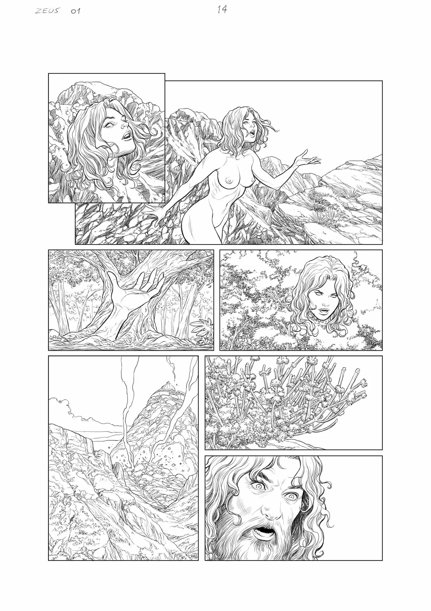 Les guerres de Zeus #01 page 14 AP by Carlos Rafael