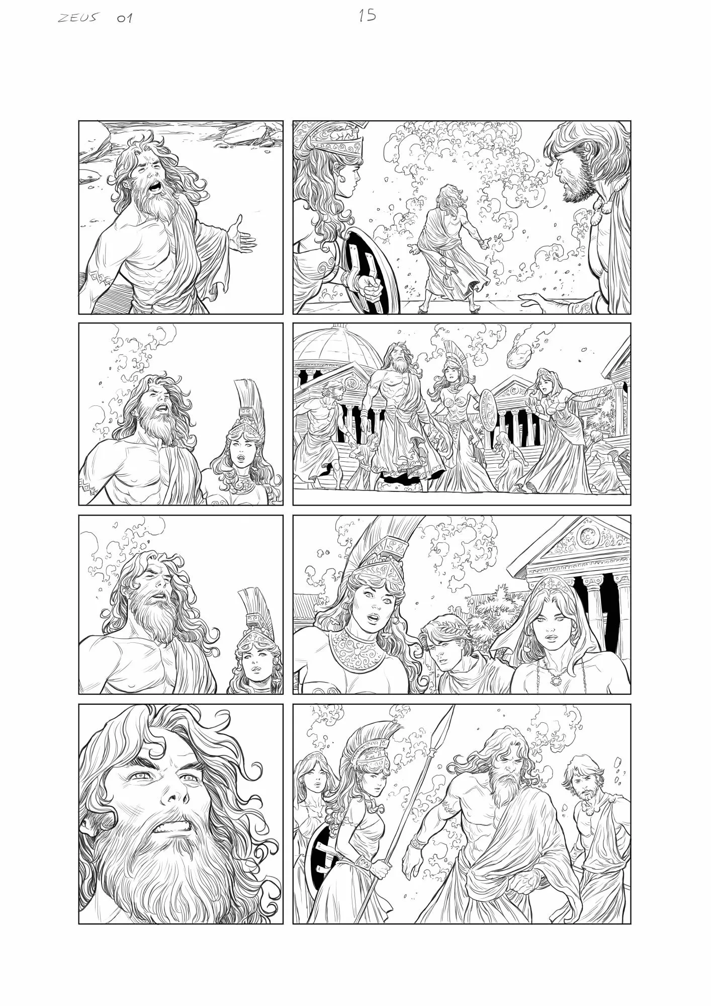 Les guerres de Zeus #01 page 15 AP by Carlos Rafael
