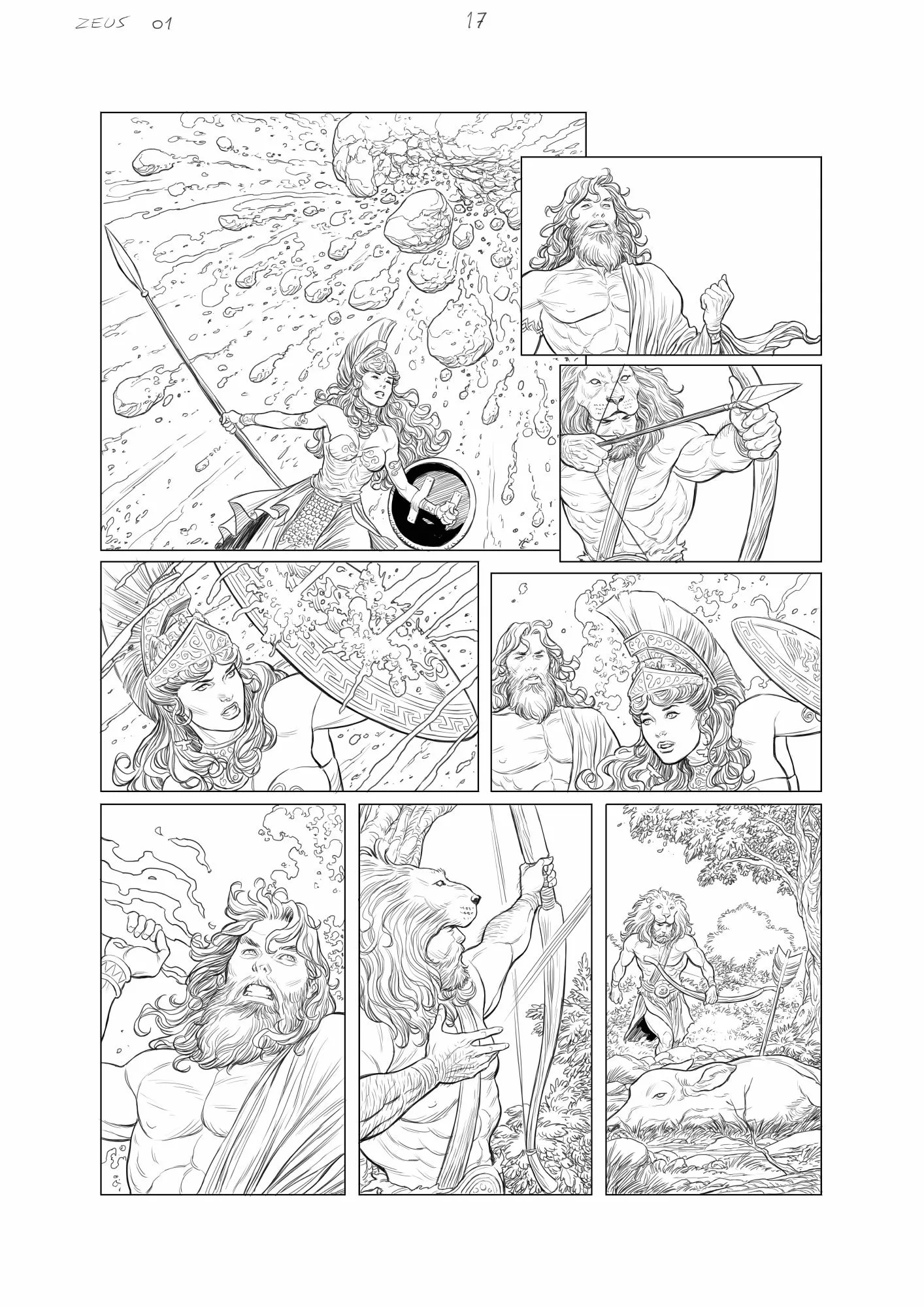 Les guerres de Zeus #01 page 17 AP by Carlos Rafael