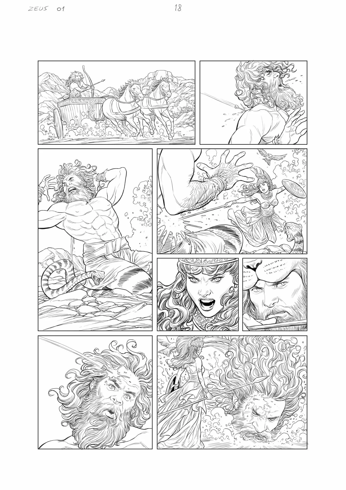 Les guerres de Zeus #01 page 18 AP by Carlos Rafael