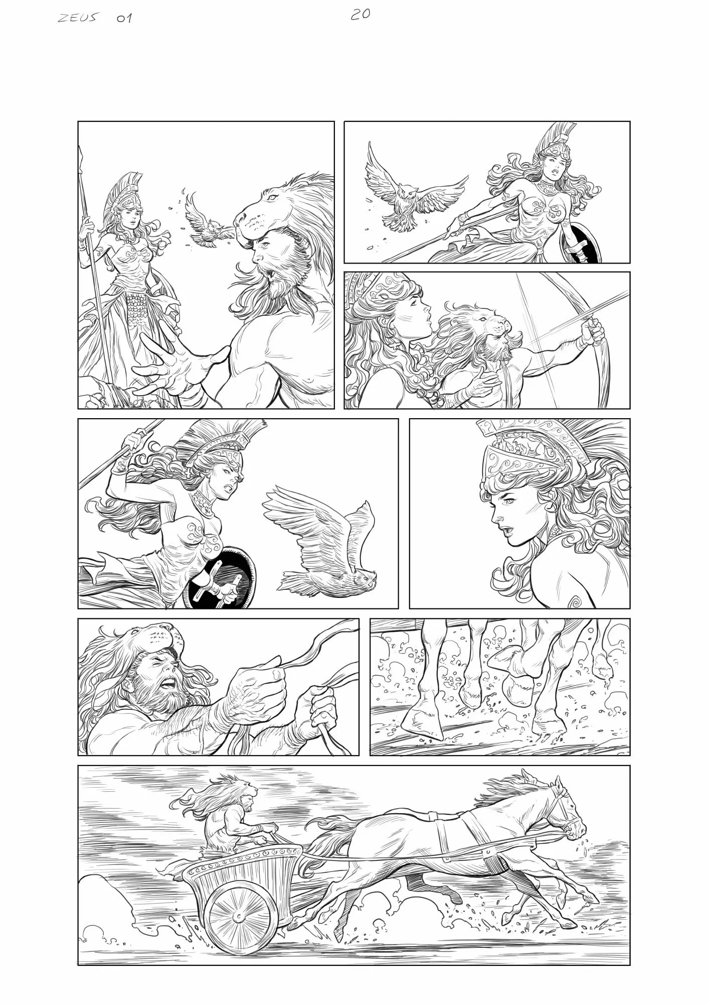 Les guerres de Zeus #01 page 20 AP by Carlos Rafael