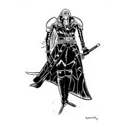 Sephiroth sketch by Bruno Seelig
