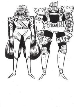 Storm & Cable sketch by Bruno Seelig