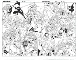 Angela / Glory: Rage of Angels #01 page 24-25 by Roger Cruz