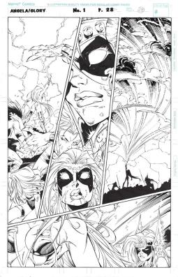 Angela / Glory: Rage of Angels #01 page 28 by Roger Cruz