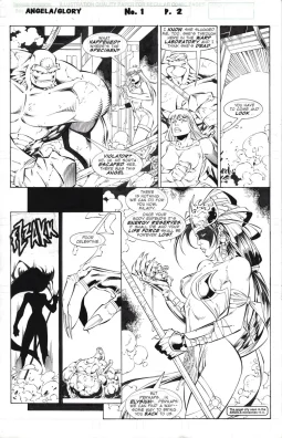 Angela / Glory: Rage of Angels #01 page 02 by Roger Cruz