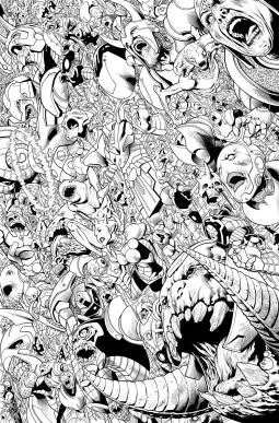 Green Lantern Corps #07 page 17 inks over bluelines by Oclair Albert