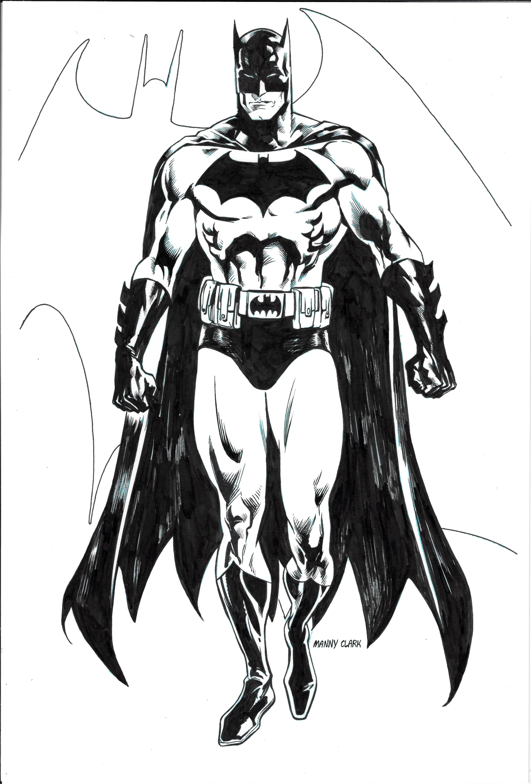 Batman Illo by Manny Clark