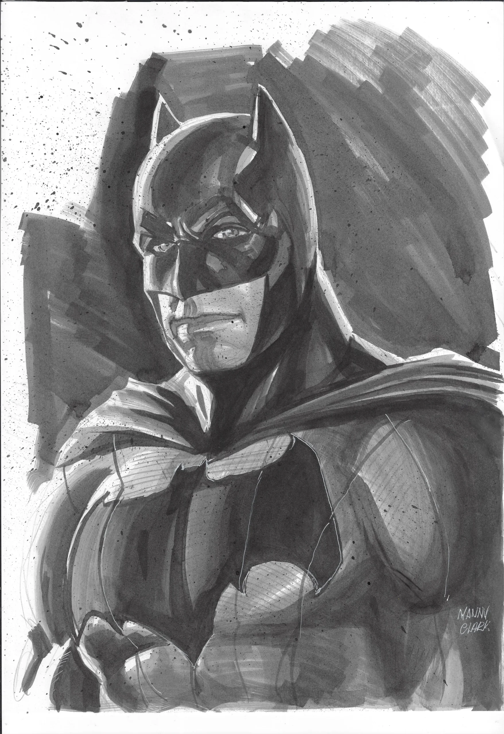 Batman Illo by Manny Clark