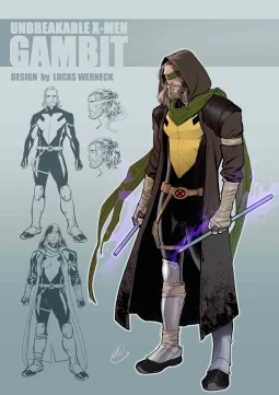 Gambit Character Design AP by Lucas Werneck
