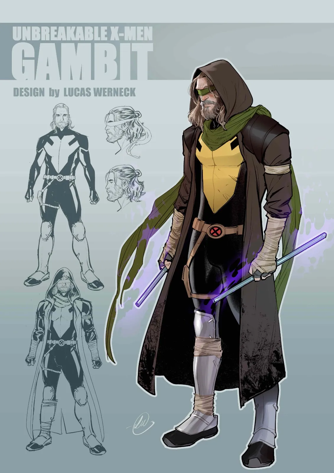 Gambit Character Design AP by Lucas Werneck