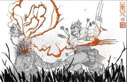 Samurai Wolverine Illo by Magenta King