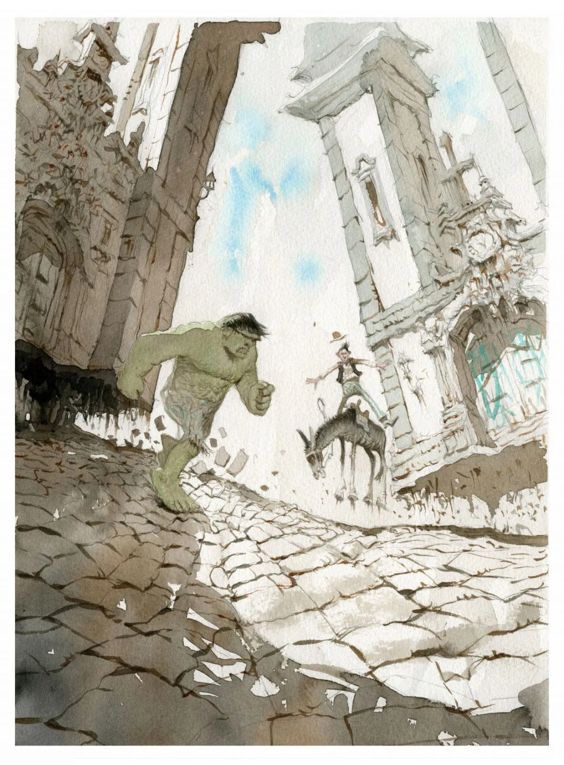 The Hulk Illo by Lelis