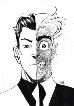 Two-Face Illo by Magenta King