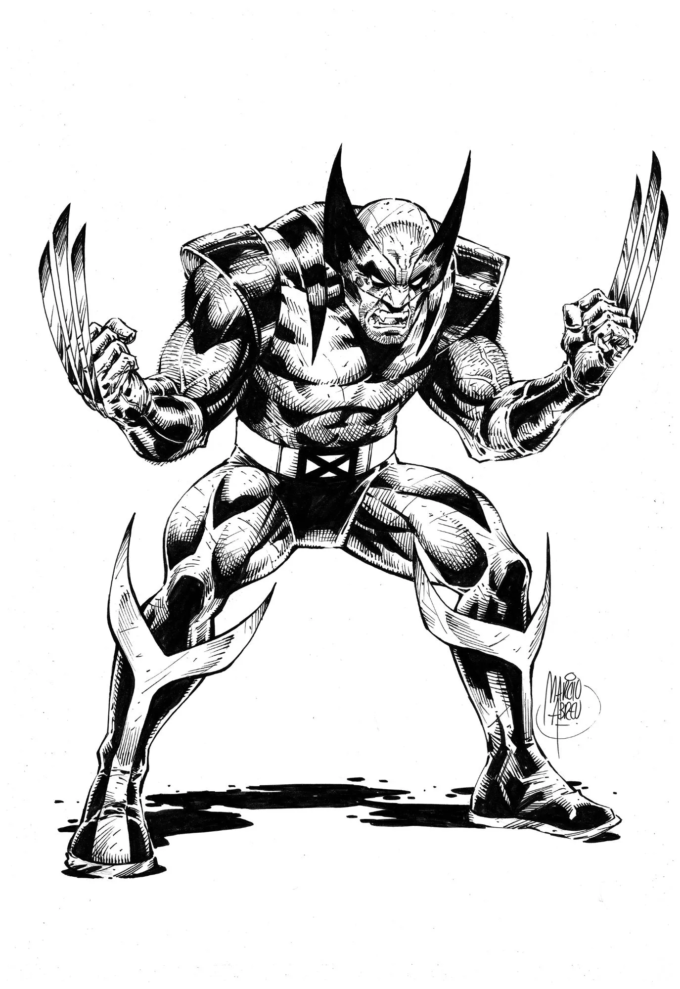 Wolverine Illo by Marcio Abreu