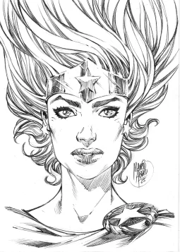 Wonder Woman Illo by Marcio Abreu
