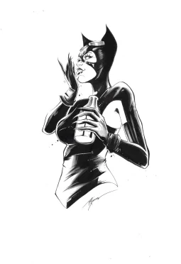 Catwoman Illo by PJ Kaiowa