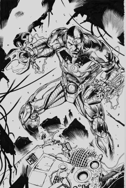 Cyborg Illo by Renato Arlem