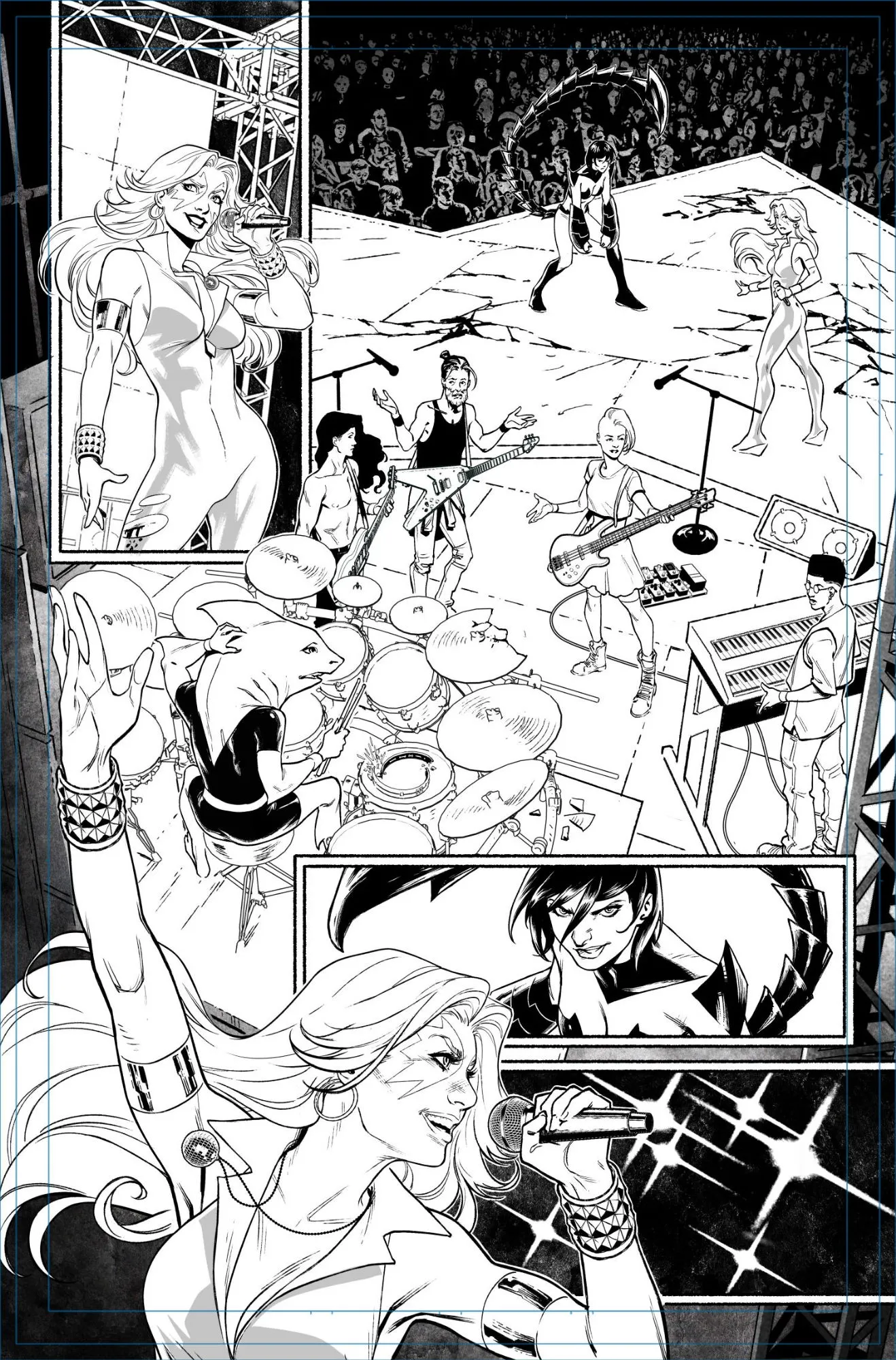 Dazzler #1 page 19 by Rafael Loureiro