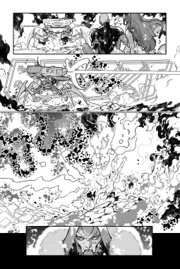 Fantastic Four #34 page 13 AP by RB Silva