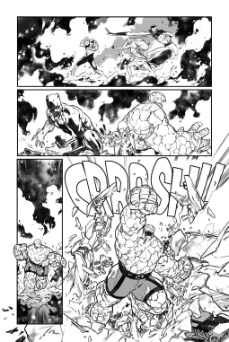 Fantastic Four #34 page 14 AP by RB Silva