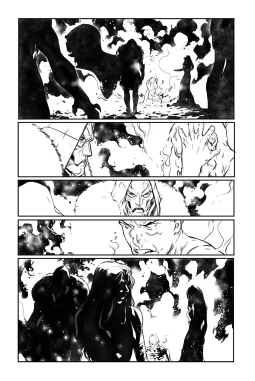 Fantastic Four #34 page 17 AP by RB Silva