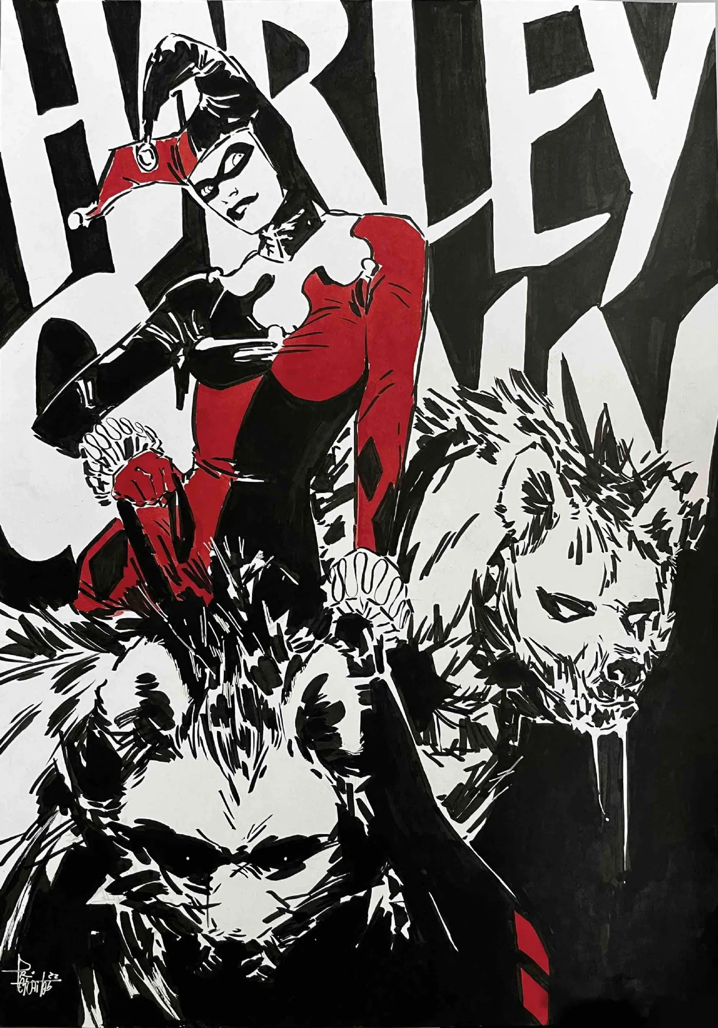 Harley Quinn Illo by Priscilla Petraites