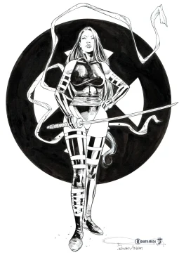 Psylocke Illustration by Renato Arlem