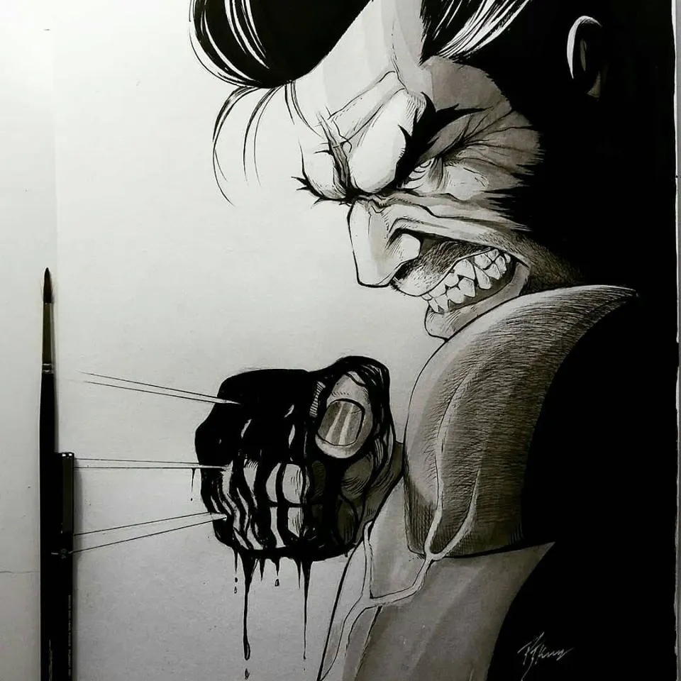 Wolverine illo by PJ Kaiowá