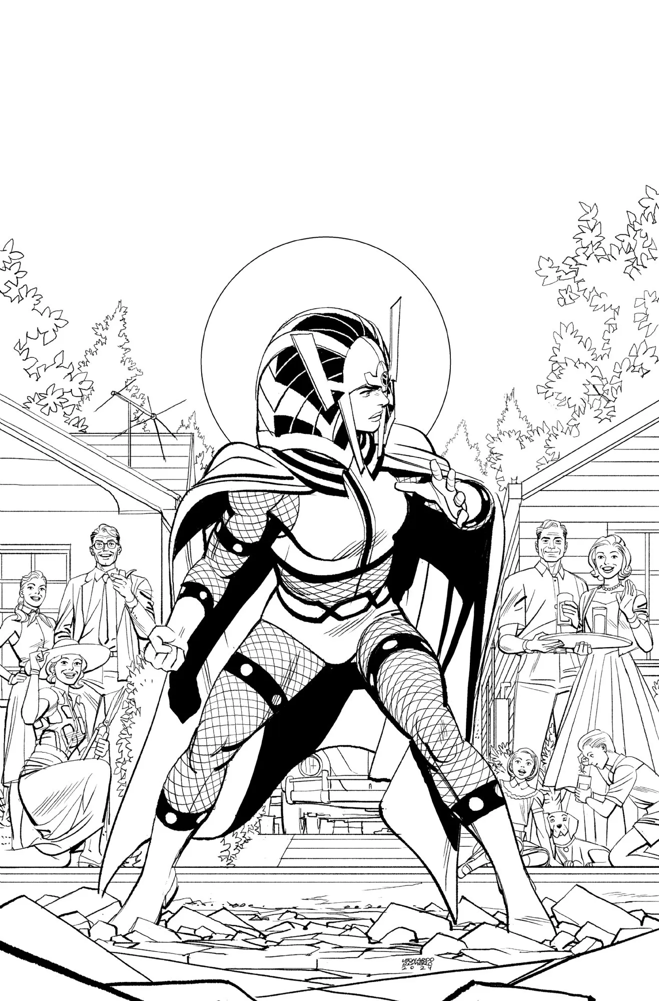 Birds of Prey #10 cover AP
