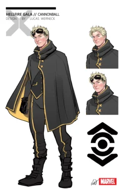 Hellfire Gala: Cannonball character design AP