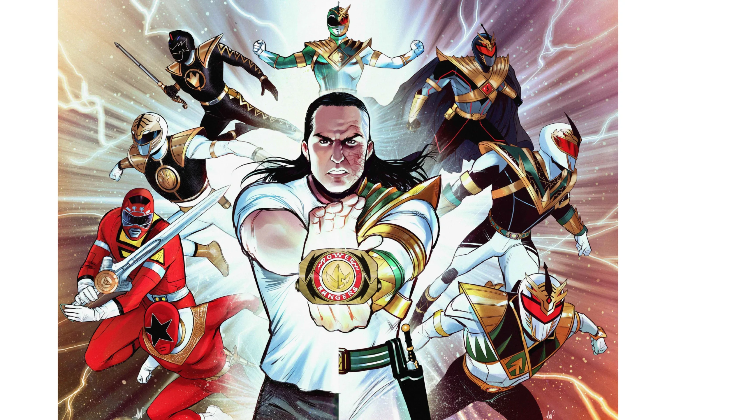 Mighty Morphin Power Rangers #40 variant cover AP