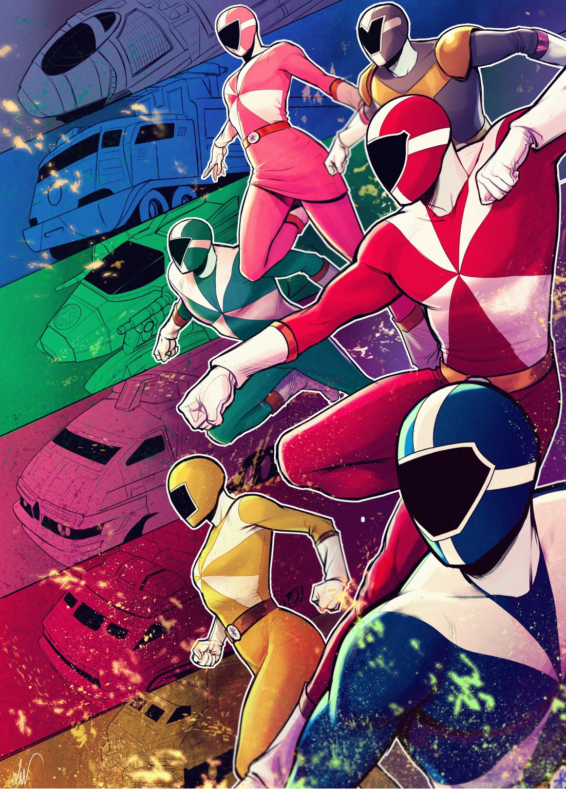 Mighty Morphin Power Rangers Saban’s Artist Tribute AP